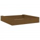 Smėlio dėžė su sėdynėmis, medaus, pušies masyvas, kvadratinė