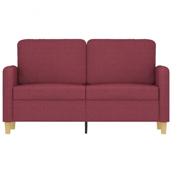 Dvivietė sofa, raudonojo vyno spalvos, 120cm, audinys