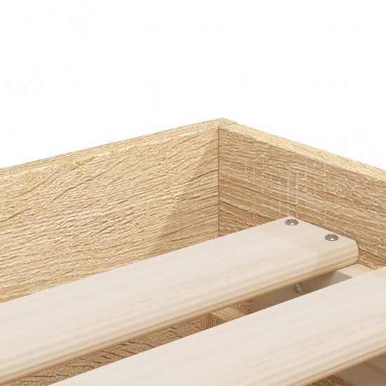 Lovos rėmas su stalčiais, ąžuolo, 100x200cm, apdirbta mediena