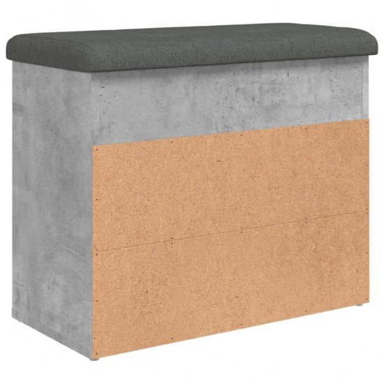Batų suoliukas, betono pilkas, 62x32x50cm, apdirbta mediena