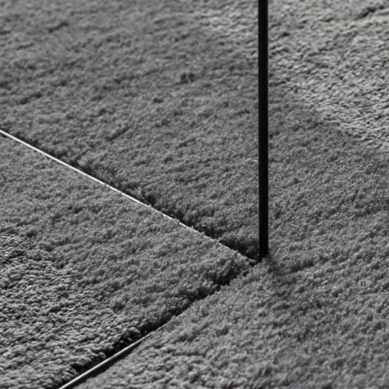 Kilimas HUARTE, antracito, 160x230 cm, trumpi šereliai