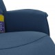 Atlošiama masažinė kėdė su pakoja, mėlynos spalvos, audinys