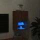 TV spintelė su LED lemputėmis, ruda ąžuolo, 40,5x30x60cm