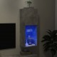 TV spintelė su LED lemputėmis, betono pilka, 40,5x30x102cm