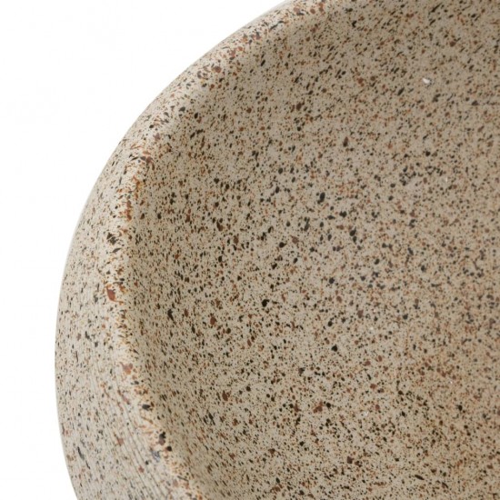 Praustuvas ant stalviršio, smėlio, 59x40x15cm, keramika, ovalus