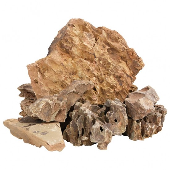 Drakono akmenys, rudos spalvos, 25kg, 5–30cm
