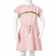 Vaikiška suknelė su sutraukiama juostele, šviesiai rožinė, 116 dydžio