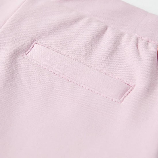 Vaikiškos sportinės kelnės, šviesiai rožinės spalvos, 116 dydžio