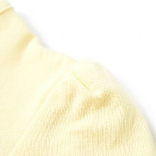 Vaikiški marškinėliai, šviesiai geltonos spalvos, 140 dydžio
