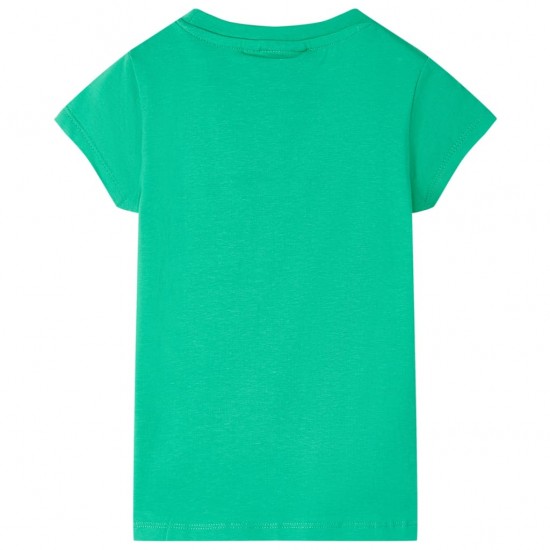 Vaikiški marškinėliai, žalios spalvos, 140 dydžio