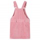 Vaikiškas kombinezonas-suknelė, šviesiai rožinis, velvetas, 104 dydžio