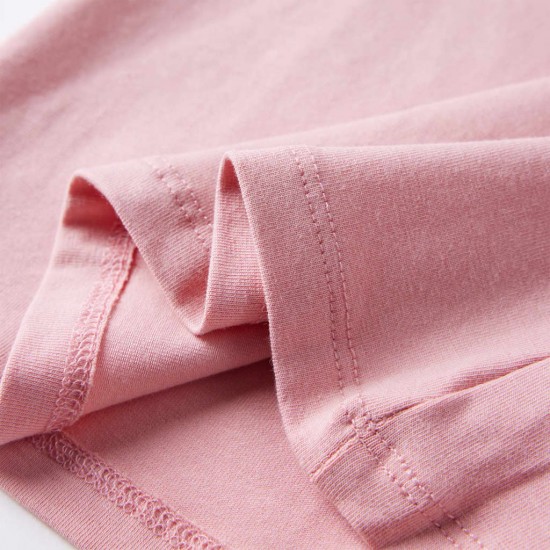 Vaikiški marškinėliai ilgomis rankovėmis, rožiniai, 128 dydžio