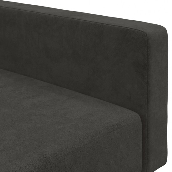 Dvivietė sofa-lova, tamsiai žalios spalvos, aksomas
