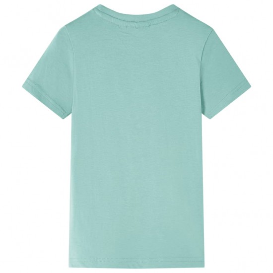 Vaikiški marškinėliai, šviesios chaki spalvos, 92 dydžio