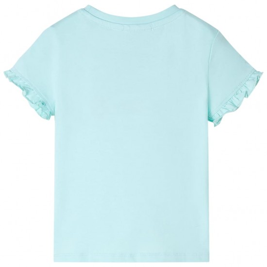Vaikiški marškinėliai ilgomis rankovėmis, šviesiai mėlyni, 116 dydžio
