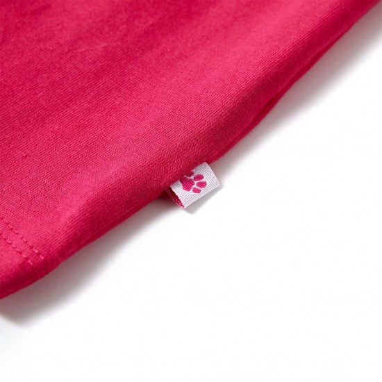 Vaikiški marškinėliai, ryškiai rožinės spalvos, 128 dydžio