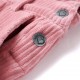 Vaikiškas kombinezonas-suknelė, šviesiai rožinis, velvetas, 128 dydžio