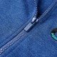 Vaikiškas sportinis megztinis su gobtuvu ir užtrauktuku, mėlynas, 140
