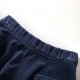 Vaikiškas sijonas su kišenėmis, tamsiai mėlynas, velvetas, 128 dydžio