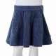 Vaikiškas sijonas su kišenėmis, tamsiai mėlynas, velvetas, 128 dydžio