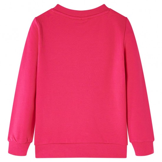 Vaikiškas sportinis megztinis, ryškiai rožinės spalvos, 140 dydžio