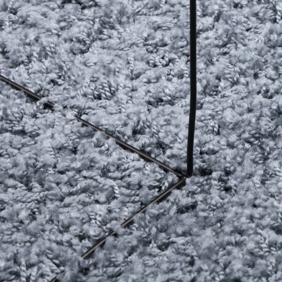 Shaggy kilimas PAMPLONA, mėlynas, 300x400cm, aukšti šereliai