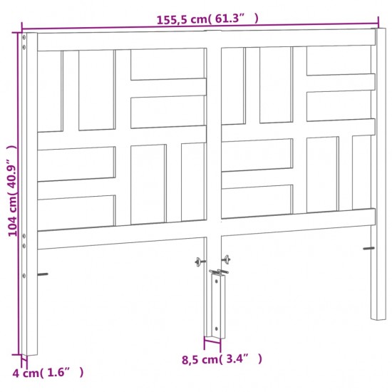 Galvūgalis, vaško rudos spalvos, 150cm, pušies medienos masyvas