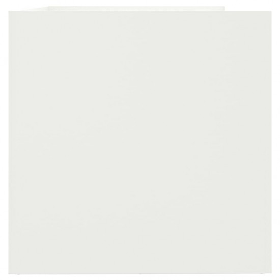 Lovelis, baltos spalvos, 62x47x46cm, šaltai valcuotas plienas