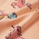 Vaikiška pižama trumpomis rankovėmis, šviesiai oranžinė, 116 dydžio