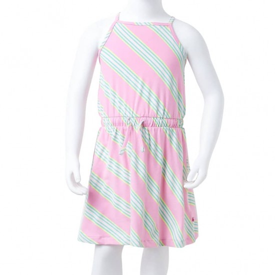 Vaikiška suknelė su sutraukiama juostele, rožinė, 104 dydžio