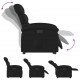 Atsistojantis elektrinis krėslas, juodas, dirbtinė oda