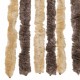 Užuolaida nuo musių, ruda ir smėlio, 90x220 cm, šenilis