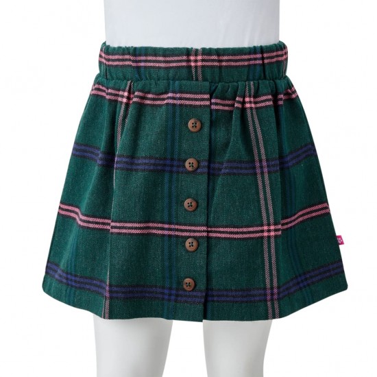 Vaikiškas sijonas, tamsiai žalios spalvos, 140 dydžio
