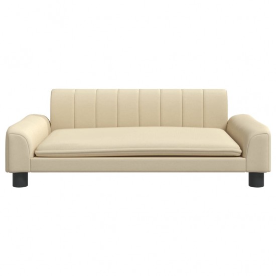 Vaikiška sofa, kreminės spalvos, 90x53x30cm, audinys