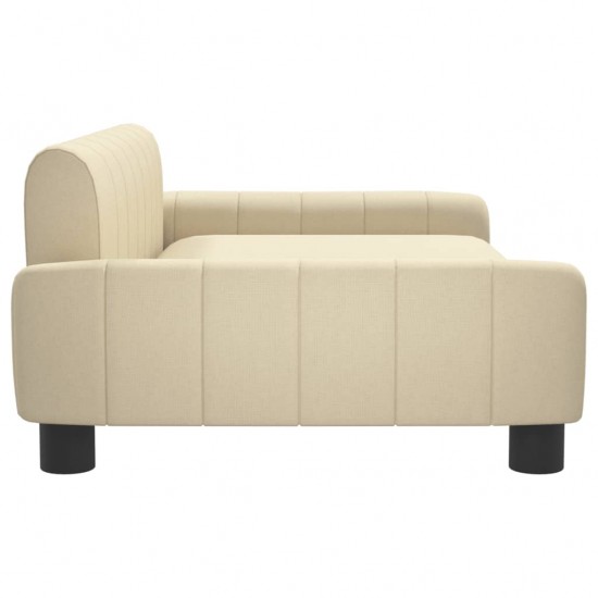 Vaikiška sofa, kreminės spalvos, 90x53x30cm, audinys