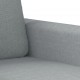 Sofos komplektas su pagalvėmis, 4 dalių, pilkas, audinys