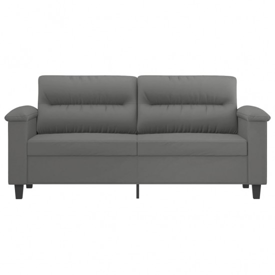 Dvivietė sofa, tamsiai pilka, 140cm, mikropluošto audinys