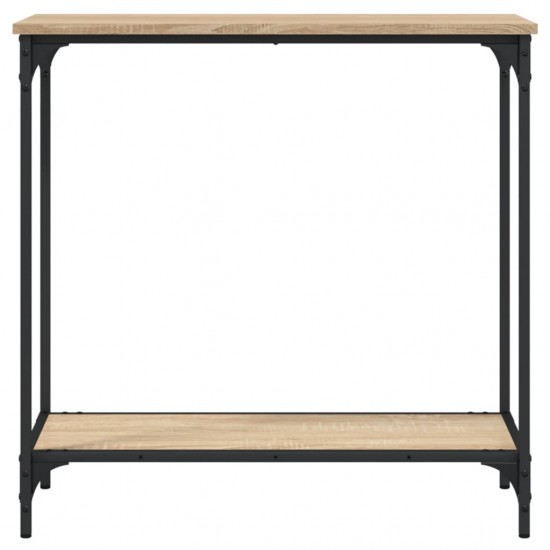Konsolinis staliukas, ąžuolo, 75x30,5x75cm, apdirbta mediena