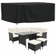 Sodo baldų uždangalas, juodas, 242x182x100cm, 420D oksfordas