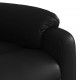 Elektrinis atlošiamas masažinis krėslas, juodas, dirbtinė oda