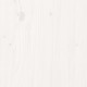 Sodo lovelis su kojelėmis, baltas, 70x31x70cm, pušies masyvas