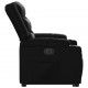 Atsistojantis elektrinis krėslas, juodas, dirbtinė oda