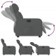 Elektrinis atlošiamas krėslas, tamsiai pilkos spalvos, audinys