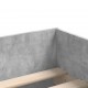 Lovos rėmas su stalčiais, betono, 75x190cm, mažas vienvietis