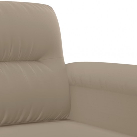 Dvivietė sofa, taupe spalvos, 140cm, mikropluošto audinys