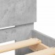 Lovos rėmas su galvūgaliu, betono pilkos spalvos, 160x200cm