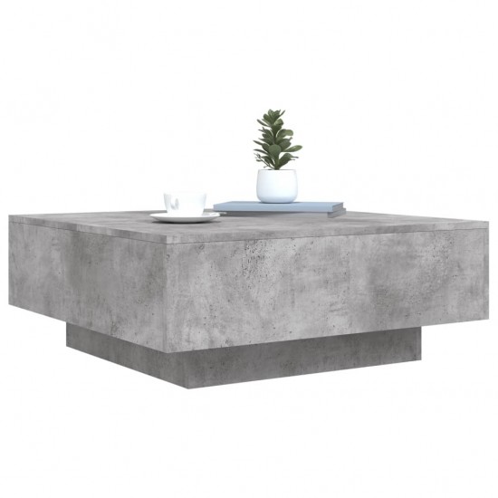 Kavos staliukas, betono pilkos spalvos, 80x80x31cm, MDP