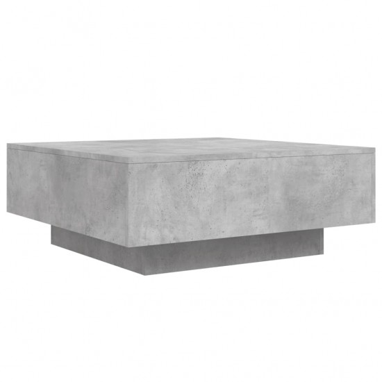 Kavos staliukas, betono pilkos spalvos, 80x80x31cm, MDP