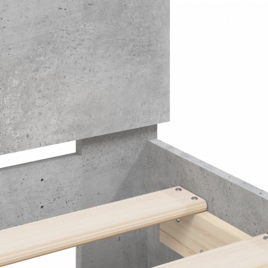 Lovos rėmas su galvūgaliu, betono, 120x200cm, apdirbta mediena
