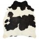 Tikros karvės odos kilimas, juodos ir baltos spalvos, 180x220cm
